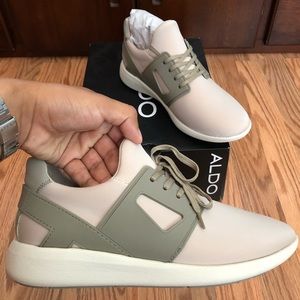 Aldo Men’s Sneaker: Agguliaro In Beige color